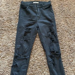 Denim stretchy jeans
